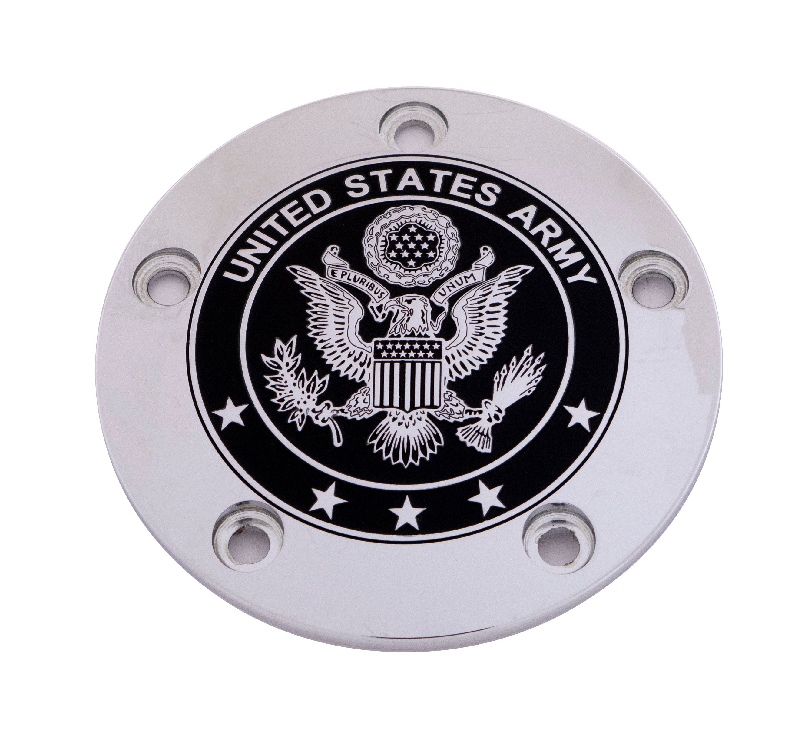 Custom Engraving Tc Timer Cover Army Chrome - Harddrive Products