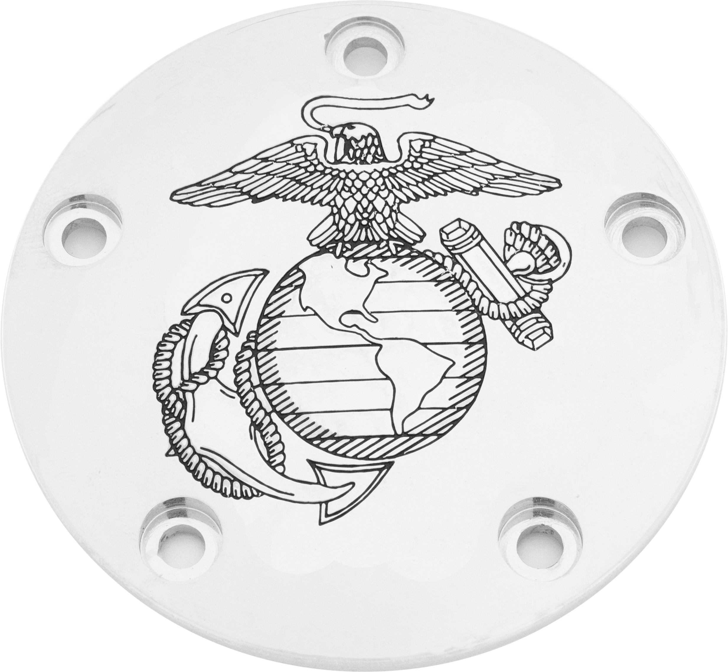 Custom Engraving Tc Timer Cover Marine Ega Chrome - Harddrive Products