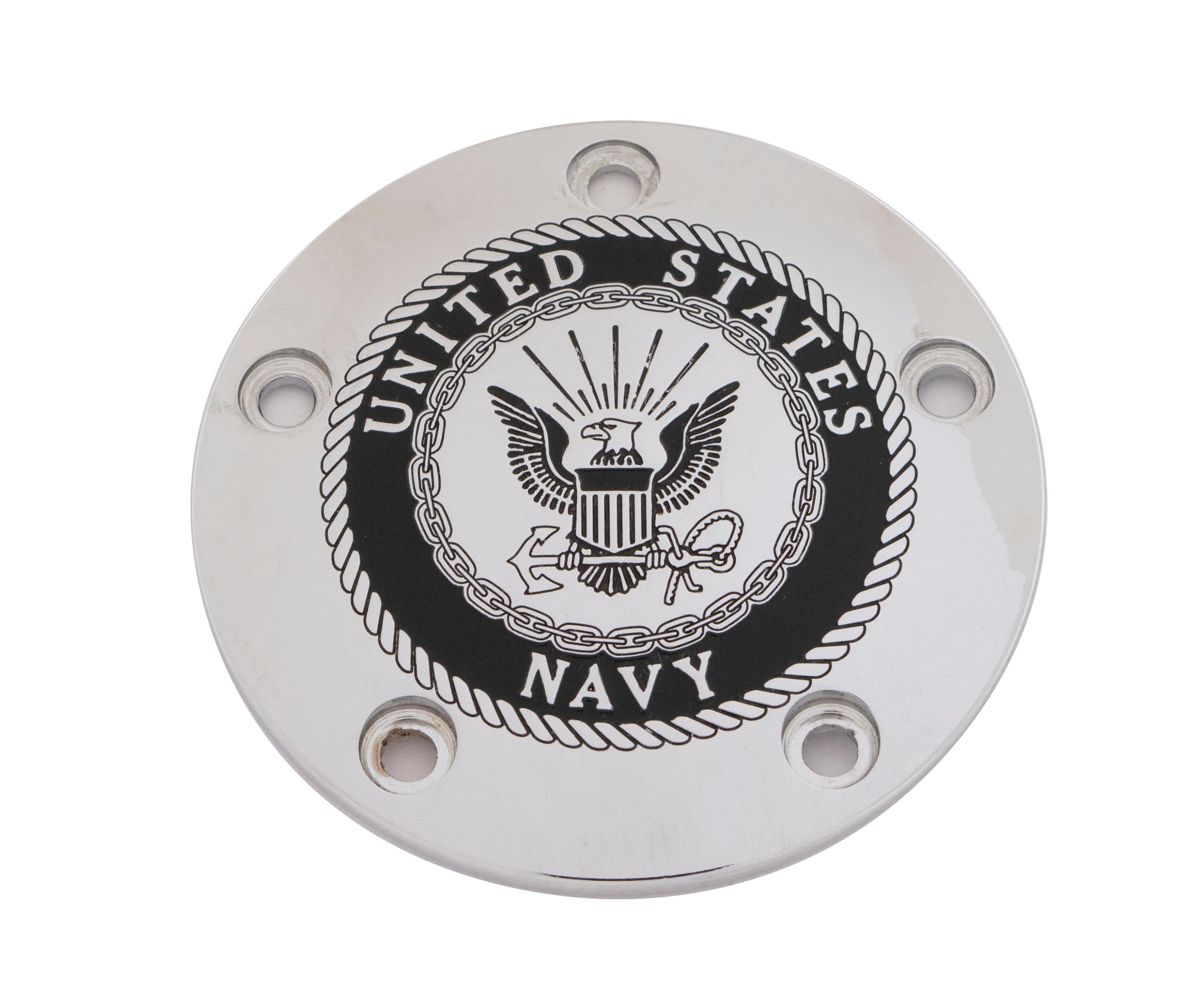 Custom Engraving Tc Timer Cover Navy Chrome - Harddrive Products