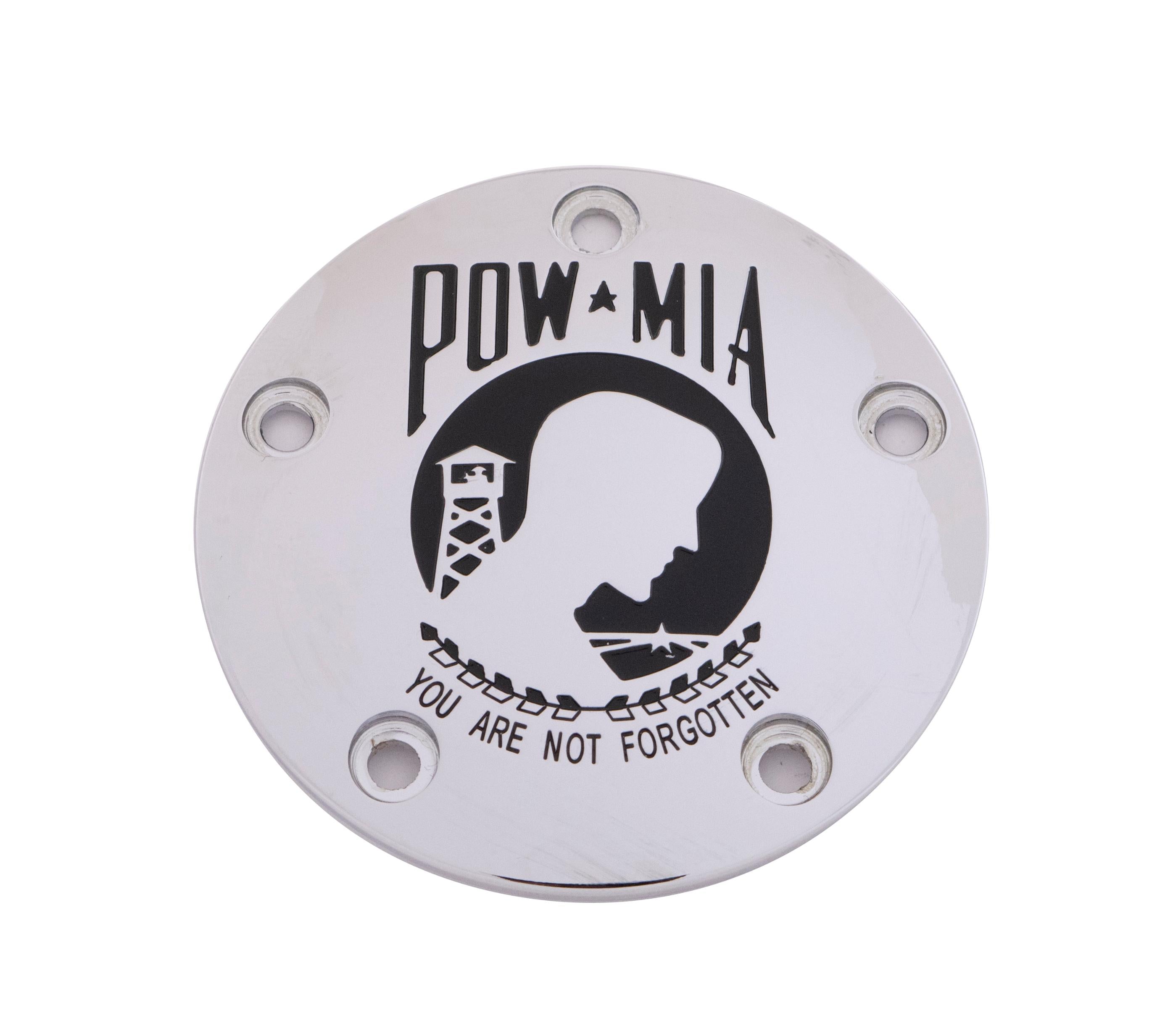 Custom Engraving Tc Timer Cover Pow-mia Chrome - Harddrive Products