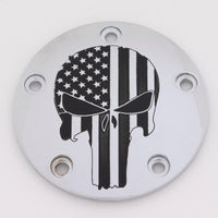Custom Engraving Tc Timer Cover Punisher Chrome - Harddrive Products