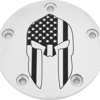 Custom Engraving Tc Timer Cover Spartan Chrome - Harddrive Products