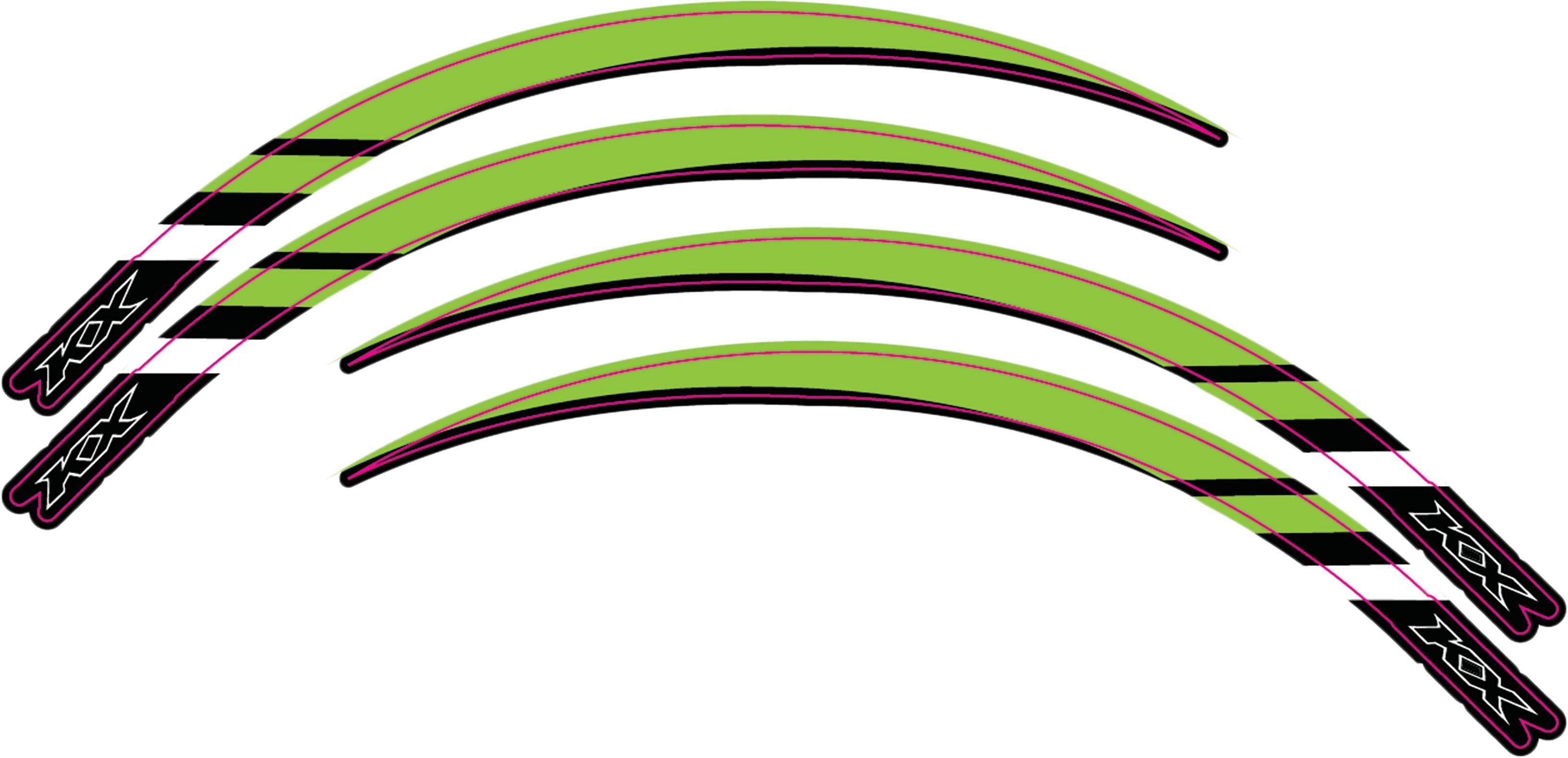 D-cor Team Kawasaki Rim Decal Kit - Offroad Collection