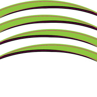 D-cor Team Kawasaki Rim Decal Kit - Offroad Collection