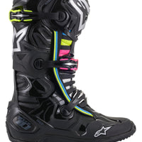 Alpinestars Tech 10 Supervented Boots Night Nvy/wht/rainbow Sz 14 - White / US - Apparel Collection
