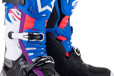 Alpinestars Tech 10 Supervented Boots Night Nvy/wht/rainbow Sz 14 - Apparel Collection