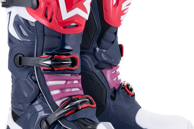 Alpinestars Tech 10 Supervented Boots Night Nvy/wht/rainbow Sz 14 - Apparel Collection