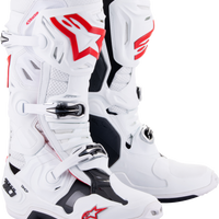 Alpinestars Tech 10 Supervented Boots Night Nvy/wht/rainbow Sz 14 - White / US - Apparel Collection