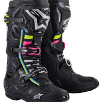 Alpinestars Tech 10 Supervented Boots Night Nvy/wht/rainbow Sz 14 - White / US - Apparel Collection
