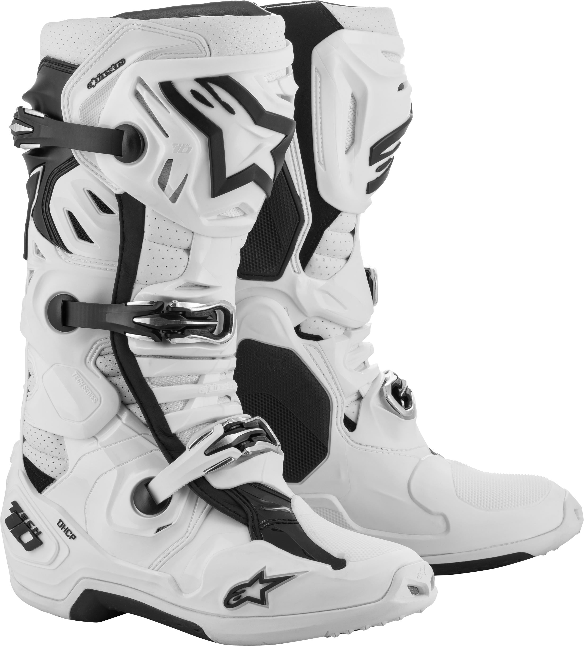 Alpinestars Tech 10 Supervented Boots Night Nvy/wht/rainbow Sz 14 - White / US - Apparel Collection