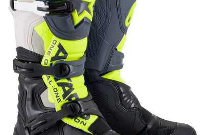 Alpinestars Tech 3 Boots Dk Grey/lt Grey/blk Sz 16 - Black/Cool Grey/Fluorescent Yellow / US 07 - Apparel Collection