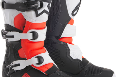 ALPINESTARS Tech 3s Boots Black/White/Red Sz 04 - Footwear