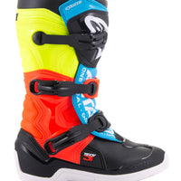 ALPINESTARS Tech 3s Youth Boots Blk/Ylw Fluo/Red Fluo Sz 03 - Footwear