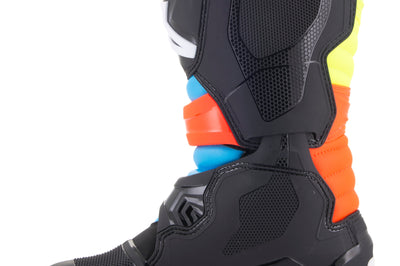 ALPINESTARS Tech 3s Youth Boots Blk/Ylw Fluo/Red Fluo Sz 03 - Footwear