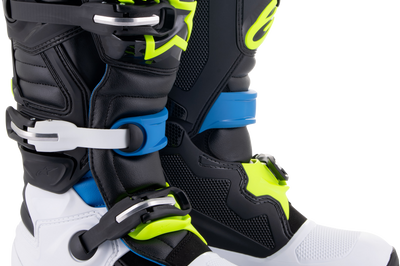 Alpinestars Tech 7 S Boots Blue/black/white 8 - Apparel Collection