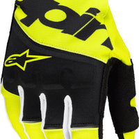Alpinestars Techstar Gloves Black/yellow Fluo Xl - Black / 2X-Large