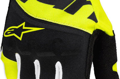 Alpinestars Techstar Gloves Black/yellow Fluo Xl - Black/Fluorescent Yellow / 2X-Large