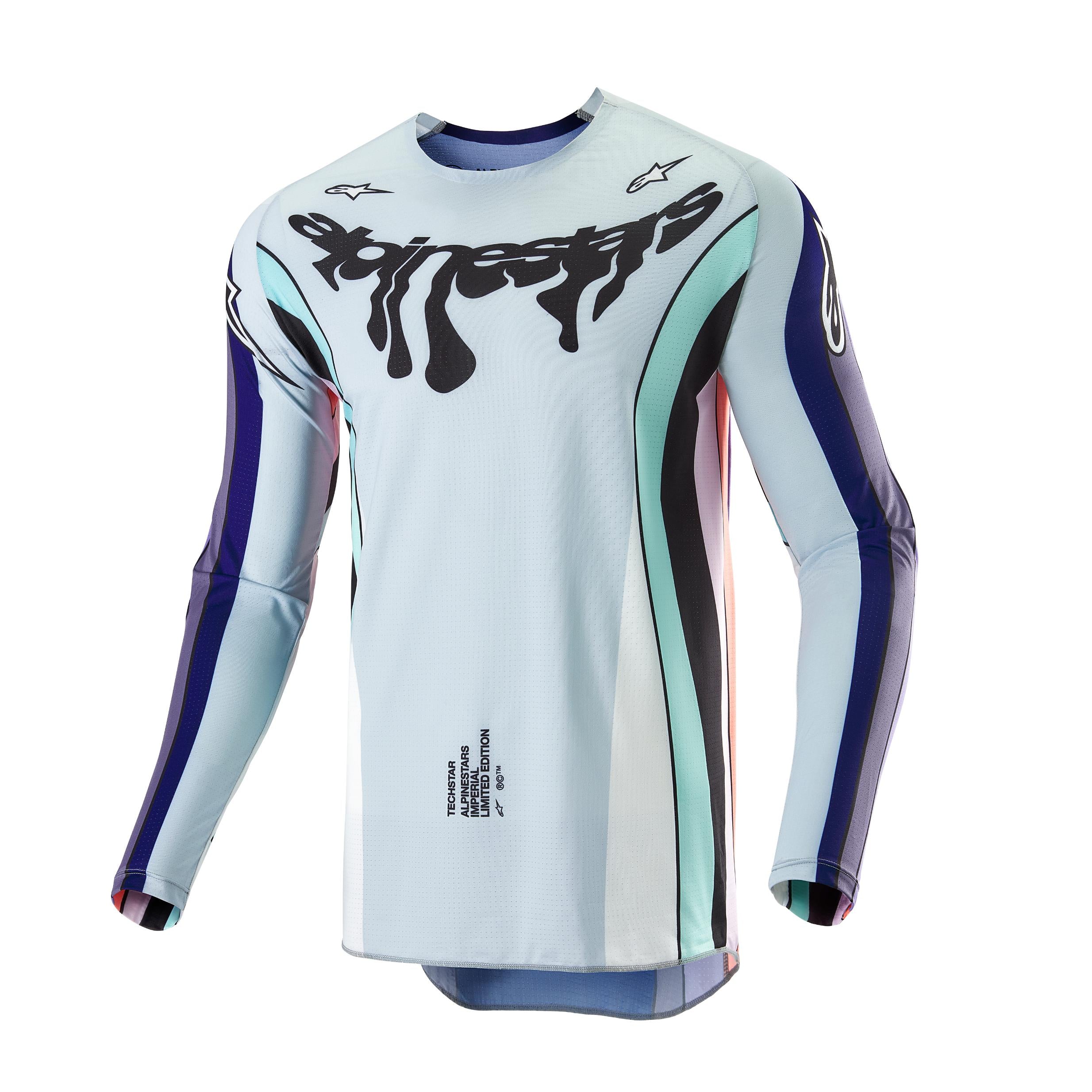 Alpinestars Techstar Le Imperial Jersey Double Purple/blue/black Xl - Purple/Blue/Black / 2X-Large