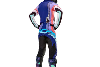 Alpinestars Techstar Le Imperial Pants Double Purple/blue/black Sz 40