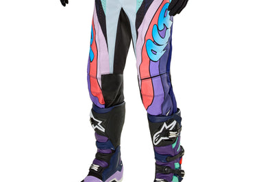 Alpinestars Techstar Le Imperial Pants Double Purple/blue/black Sz 40