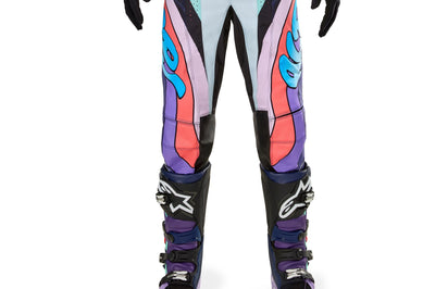Alpinestars Techstar Le Imperial Pants Double Purple/blue/black Sz 40