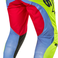 Alpinestars Techstar Ocuri Pants Lt Blu/ylw Fluo/rd Berry Sz 40 - Mars Red/White/Black / US 38 - Apparel Collection