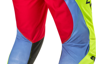 Alpinestars Techstar Ocuri Pants Lt Blu/ylw Fluo/rd Berry Sz 40 - Light Blue/Fluorescent Yellow/Red / US 38 - Apparel