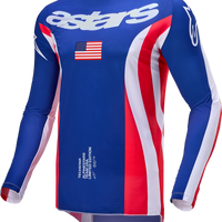 Alpinestars Techstar Union Le Jersey Brt Red/dk Blue/wht Xl - Bright Red/Dark Blue/White / 2X-Large