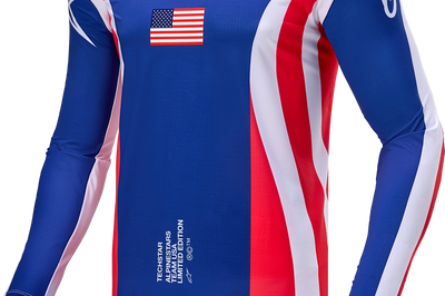 Alpinestars Techstar Union Le Jersey Brt Red/dk Blue/wht Xl - Bright Red/Dark Blue/White / 2X-Large