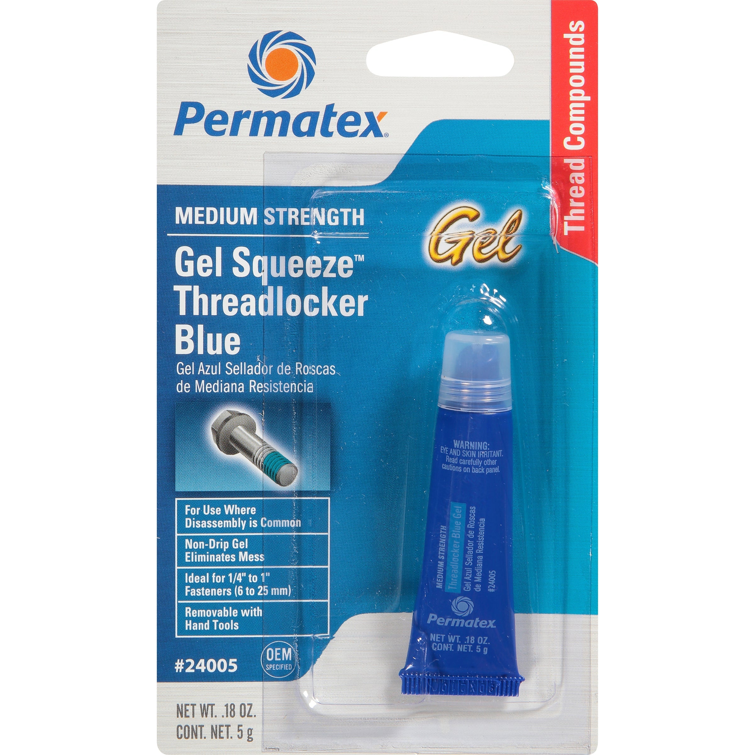 Permatex Threadlocker Red Gel 10g - Blue - Watercraft Collection