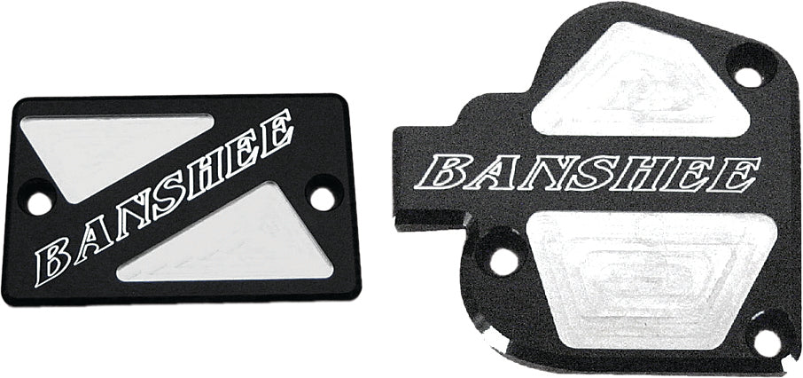 Modquad Throttle & Brake Cover Set Black Logo Banshee - Atv Performance Products