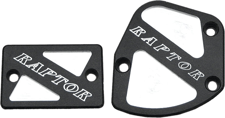 Modquad Throttle & Brake Cover Set Black Logo Raptor - Atv Performance Products