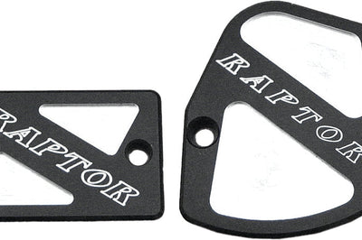 Modquad Throttle & Brake Cover Set Black Logo Raptor - Atv Performance Products