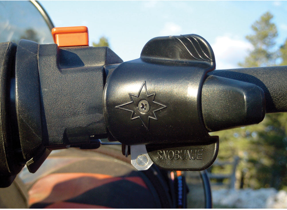 Snobunje Throttle Flare (red) - Black - Snowmobile Collection