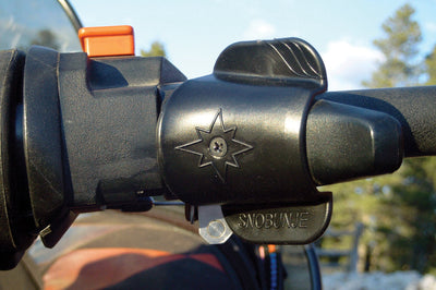 Snobunje Throttle Flare (red) - Black - Snowmobile Collection