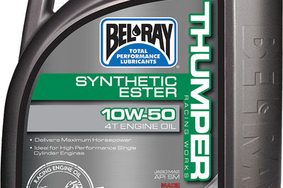 Bel-ray Thumper Synthetic Ester 4t Engine Oil 10w-50 4l - Watercraft Collection