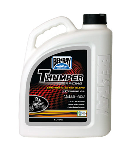 Bel-ray Thumper Synthetic Ester Blend 4t Engine Oil 10w-40 4l - Tires & Wheels