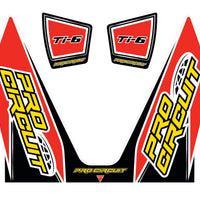Pro Circuit Ti-6 Wrap/end Cap Decal Replacement Muffler Stickers - Offroad Collection