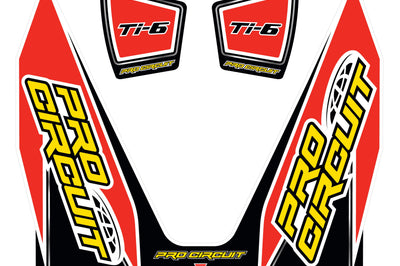 Pro Circuit Ti-6 Wrap/end Cap Decal Replacement Muffler Stickers - Offroad Collection