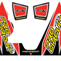 Pro Circuit Ti-6 Wrap/end Cap Decal Yz450f Replacement Muffler Stickers - Offroad Collection