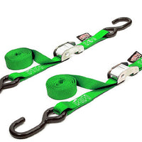 Powertye Tie-down Cam S-hook 1’’x5.5’ Blue Pair - Black - Watercraft Collection