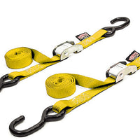 Powertye Tie-down Cam S-hook 1’’x5.5’ Blue Pair - Black - Watercraft Collection