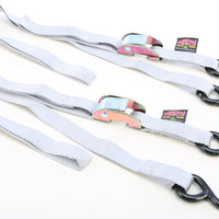 Powertye Tie-down Cam S-hook 1’’x5.5’ Silver Pair - Watercraft Collection