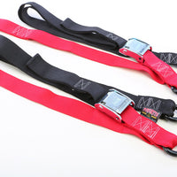 Powertye Tie-down Cam S-hook Soft-tye 1.5’’x6’ Black/orange Pair - Black/Black - Watercraft Collection