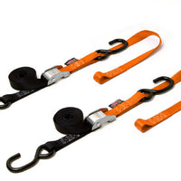 Powertye Tie-down Cam S-hook Soft-tye 1’’x6’ Black/blue Pair - Black/Green - Watercraft Collection