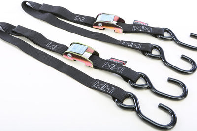 Powertye Tie-down Cam S-hook Watercraft 1’’x3’ Blue Pair - Black - Collection