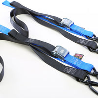 Powertye Tie-down Cam Sec Hook Soft-tye 1.5’’x6’ Black/orange Pair - Black/Red - Tires & Wheels