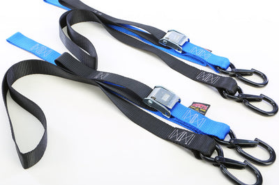 Powertye Tie-down Cam Sec Hook Soft-tye 1.5’’x6’ Black/orange Pair - Black/Blue - Tires & Wheels