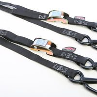 Powertye Tie-down Cam Sec Hook Watercra Watercraft 1’’x3’ Red Pair - Black - Collection