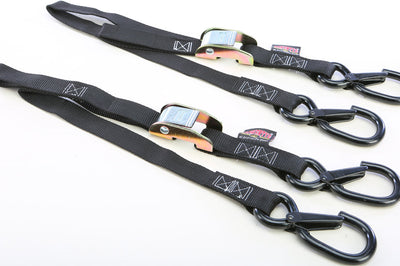 Powertye Tie-down Cam Sec Hook Watercra Watercraft 1’’x3’ Red Pair - Black - Collection